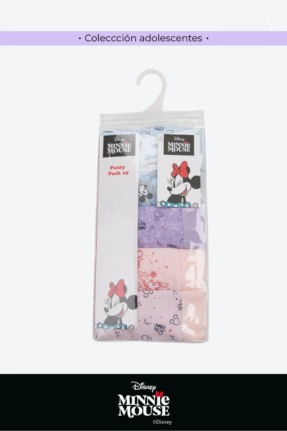 Boxer nueva coleccion disney para adolescentes paquete x5